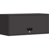  Ormar za zid u garaži Crna 80 x 33 x 35 cm Čelik s prahom | shoptok.hr