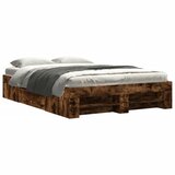 Furnova Posteljni okvir dimljeni hrast 135x190 cm inženirski les, (21936433) | Shoptok.si