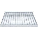  Rešetka Srebrna 50 x 50 x 2 cm Vruće pocinčani čelik | shoptok.hr