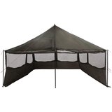  Obiteljski šator s krovom Smeđa siva 600 x 400 x 268 cm | Eponuda.com