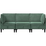  Komplet pohištva za dnevno sobo 3 pcs Morsko zelena Žamet, (5000272725) | Shoptok.si