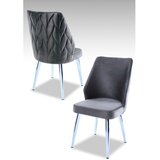 Hanah home set puf fotelja, 48x90x43 cm, 4 dijela, srebrno-siva | Eponuda.ba