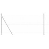 Heksagonalna ograda s betonskom osnovom 50 x 0,8 m Srebrna | shoptok.hr
