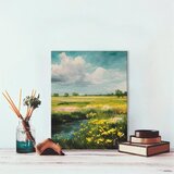  Pokrajina na platnu Med nebom in zemljo (Zbirka Pastelni svet) | Shoptok.si