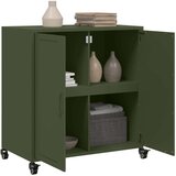 vidaXL Komoda maslinastozelena 68,5 x 39 x 72 cm hladno valjani čelik | shoptok.hr