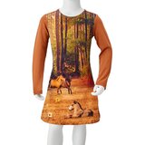  Dječja haljina s dugim rukavima boja konjaka 92 | shoptok.hr