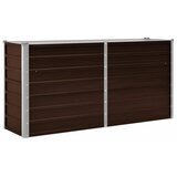 Furnova Visoka greda rjava 160x40x77 cm pocinkano jeklo, (21920246) | Shoptok.si