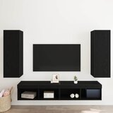 TV Kabinet za Zid Zidne 2 pcs Crni hrast 30,5 x 28,5 x 90 cm | shoptok.hr