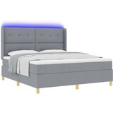 Box spring krevet Svijetlo siva 140 x 200 cm tkanina | shoptok.hr
