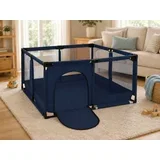 dečija ogradica za igru sa mrežom 127x127x65 cm ( KLK2608-Navy )