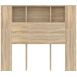  Uzglavlje s ormarićem boja hrasta sonome 120 x 18,5 x 102,5 cm | shoptok.hr