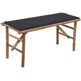  Sklopiva vrtna klupa s jastukom 118 cm od bambusa | Eponuda.com