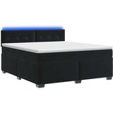  s box springom, madracem i LED-om Crna 140 x 200 cm | shoptok.hr