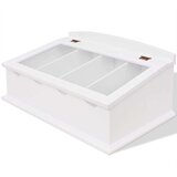 vidaXL Držač Pribora za Jelo MDF Bijeli Barokni stil | shoptok.hr