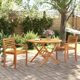  Sklopivi vrtni stol Ø110x75 cm od masivnog bagremovog drva | shoptok.hr
