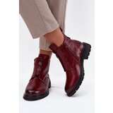 Boto Insulated Women's Ankle Boots with Zip Decorative Detail Bordeaux Roselle | shoptok.hr