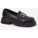 Boto Women's Eco Leather Moccasins With Gold Detail Black Ravalissea | shoptok.hr