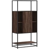  Visoka ploča smeđi hrast 68x35x139 cm Konstruirano drvo i metal | shoptok.hr