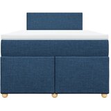  Krevet s oprugama i madracem plavi 120 x 200 cm od tkanine | shoptok.hr
