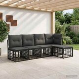  Set vanjskih sofa Crna Poliester | shoptok.hr