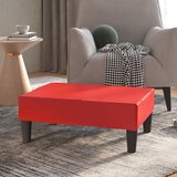 vidaXL Stolček za noge rdeč 78x56x32 cm umetno usnje Cene