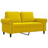 Maison Chic kavč - Sofa - Kanape dvosed rumen 120 cm žamet, (21726768) Cene