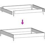  Povišena vrtna gredica bijeli 100x100x25 cm od čelika | shoptok.hr