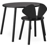 Nofred® lesena otroška mizica in stolček mouse school black (6-10 let) Cene