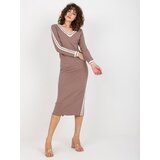 FANCY Dress-FA-SK-8297.18P-brown | Shoptok.si