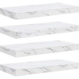  Polica na zidu Zidne 4 pcs Bijeli mramor 50 x 23 5 x 4 cm | shoptok.hr