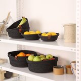 Wallity set 6 korpi za odlaganje Crni | ePonuda.com