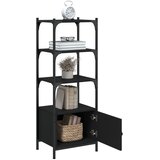  Regal za knjige 3 razine crni 41x30x109,5 cm konstruirano drvo | Eponuda.ba