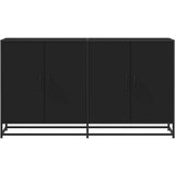  Komoda crna 134x35x76 cm Konstruirano drvo | shoptok.hr