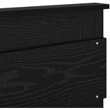  Konstrukcija postelje Črna 150 x 200 cm Masivno borovo les, (5000104470) | Shoptok.si
