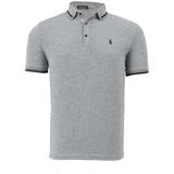 Dewberry T8586 MENS POLO COLLAR T-SHIRT-GREY