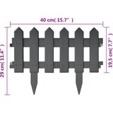  Rubnjaci za travnjak 25 kom antracit 10 m PP | shoptok.hr