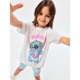 Sinsay Pamučni komplet: majica i kratke hlače Stitch | shoptok.hr