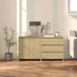 vidaXL 2-dijelna komoda boja hrasta sonome od konstruiranog drva | shoptok.hr