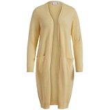 Vila Pletena jopica Ril 14042770 Bež Regular Fit | Shoptok.si