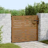  Vrtna vrata 85 x 75 cm od čelika COR-TEN četvrtasti dizajn | shoptok.hr