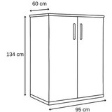 Hanah home garderober milano cream brown | Eponuda.com
