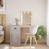  Toaletni stolić s LED svjetlima sivog sonome 90x42x132,5 cm | shoptok.hr