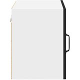 vidaXL Stenska kuhinjska omarica Črna 50 x 31 x 40 cm Konstruiran les | Shoptok.si