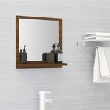 vidaXL Kopalniško ogledalo rjav hrast 40x10,5x37 cm inženirski les Cene