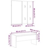  Set namještaja za hodnik Umjetničko izrađeno drvo od hrasta | shoptok.hr