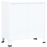vidaXL arhivska omarica bela 75x40x80 cm jeklo | Shoptok.si