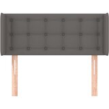  Uzglavlje s ušima sivo 103x16x78/88 cm od umjetne kože | Eponuda.com
