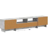  5-dijelni LED TV ormarić Betonska siva Konstruirano drvo | shoptok.hr