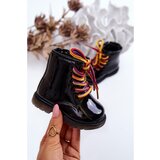 Kesi Children's Boots Laquered With Zipper Black Tibbie | Shoptok.si