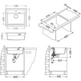 Alveus atrox 30 carbon sa crnim sifonom 590x500/195 mm | ePonuda.com